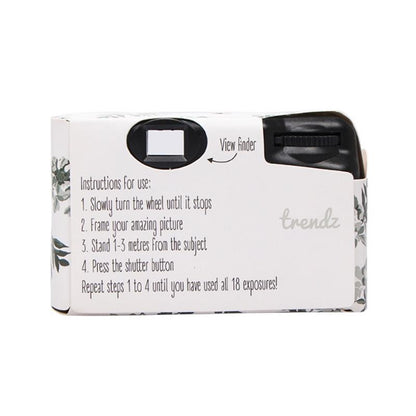 Retro Peony Disposable Mini Camera With 17 Films-1915197734072225795
