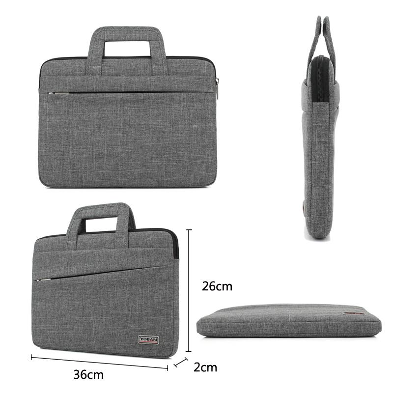 Waterproof Casual Laptop Bag For Business - 14 Inch Dark Gray-1915196687673069571