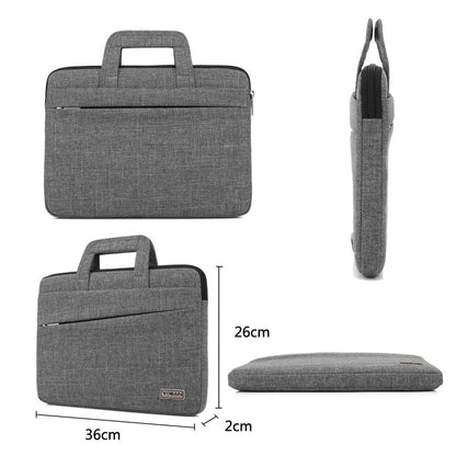 Waterproof Casual Laptop Bag For Business - 14 Inch Dark Gray-1915196687673069571