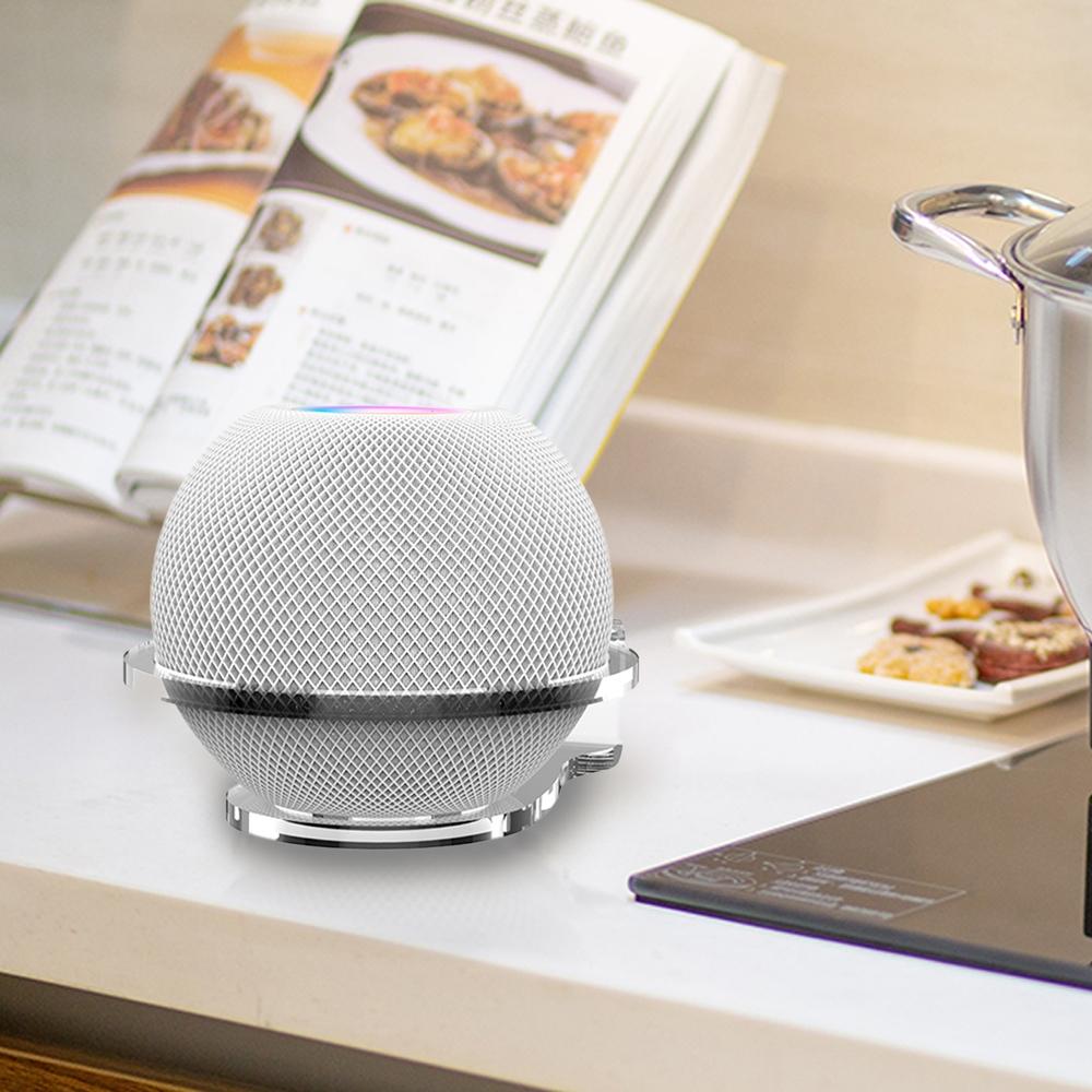 Wall-Mounted / Desktop Acrylic Bracket For Apple Homepod Mini - White-1943465053051293701