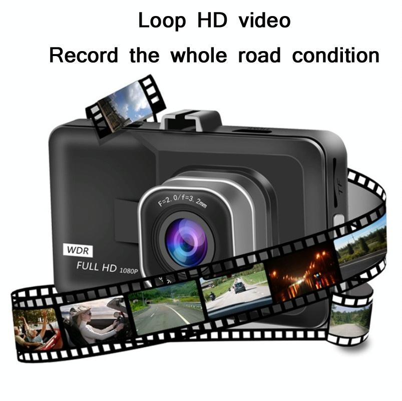 1080P Hd 3.0 Wide-Angle Driving Recorder With Reversing Image - Compact Size-1915198294091501572