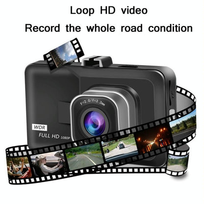 1080P Hd 3.0 Wide-Angle Driving Recorder With Reversing Image - Compact Size-1915198294091501572