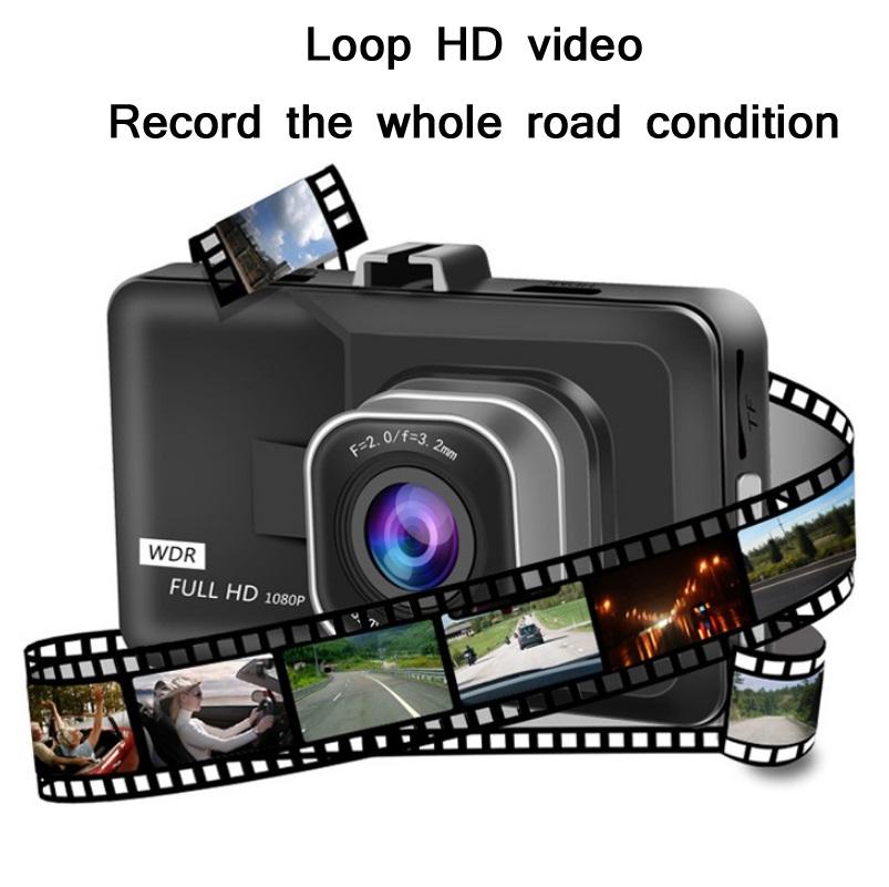 1080P Hd 3.0 Wide-Angle Driving Recorder With Reversing Image-1915197970798743556