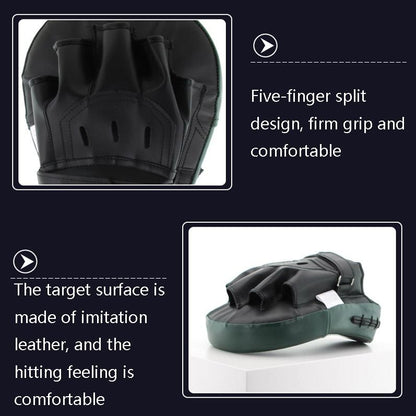 Green Leather Arc Boxer Training Hand Target-1964932230878990340