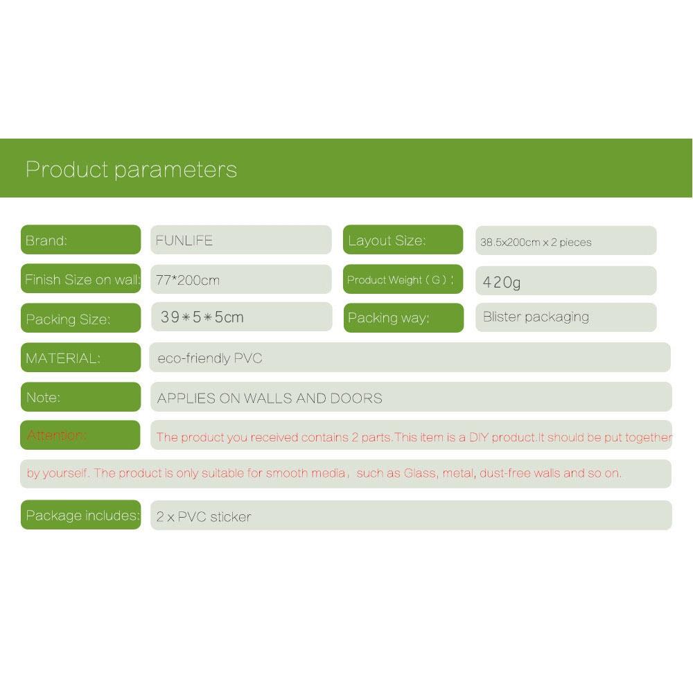 2-Piece Diy 3D Door Sticker Set For Creative Home Decor-1915196999704121350