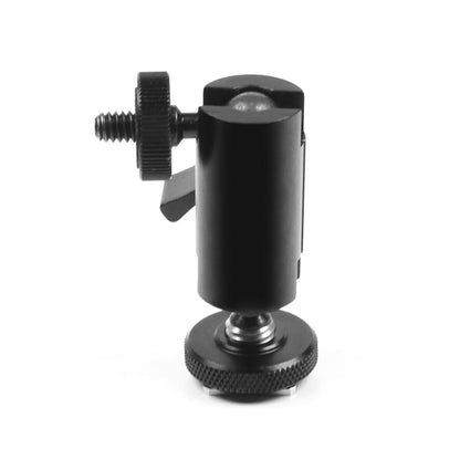 Universal Dual Ballhead Cold Shoe Mount For Action Cameras-1915198293000982529
