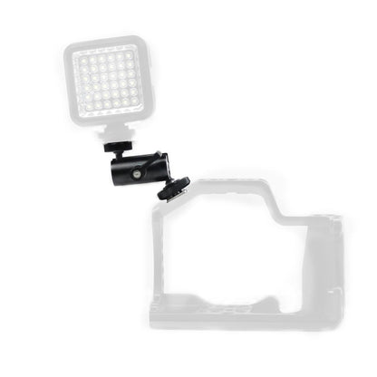 Universal Dual Ballhead Cold Shoe Mount For Action Cameras-1915198293000982532