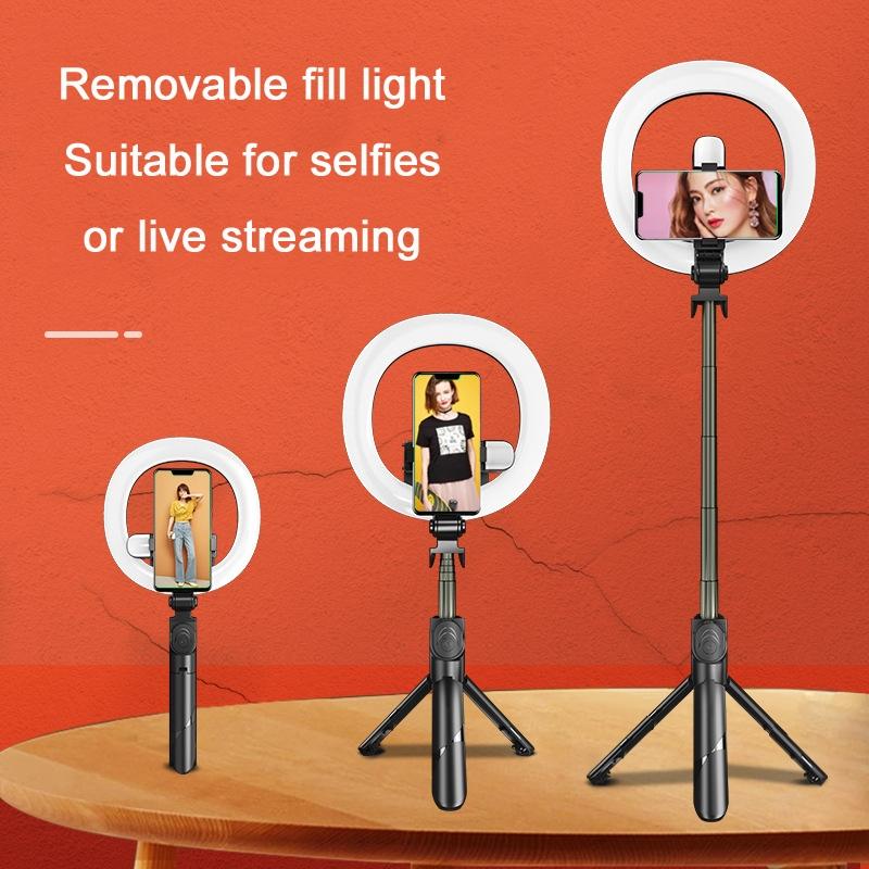 Wireless Led Double Fill Light Selfie Stick With Tripod For Live Streaming-1915196923095158786