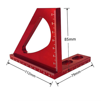 Aluminum Alloy 90 Degree Square Multi-Function Ruler For Woodworking-1915196943609499650