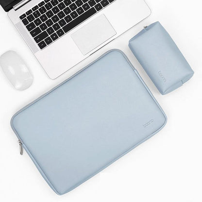 16 / 17 Inch Power Laptop Bag In Sky Blue Pu Leather-1915198432553865223
