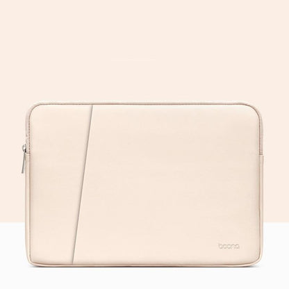 Double-Layer Leather Laptop Bag - Apricot - 11 / 12 Inch-1915197395604475904
