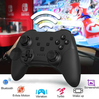Wireless Bluetooth Game Console Handle For Nintendo Switch With Vibrating Gyroscope - Black-1915196913448259587