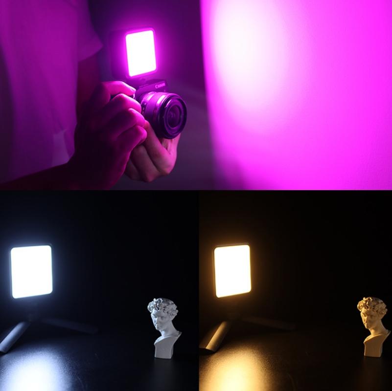 Small Led Video Fill Light For Vlogging And Photography - 6W Rgb Black-1964932207617380358