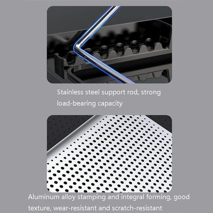 6-Fan Alloy Laptop Cooling Bracket - Silent-1915197805295702021