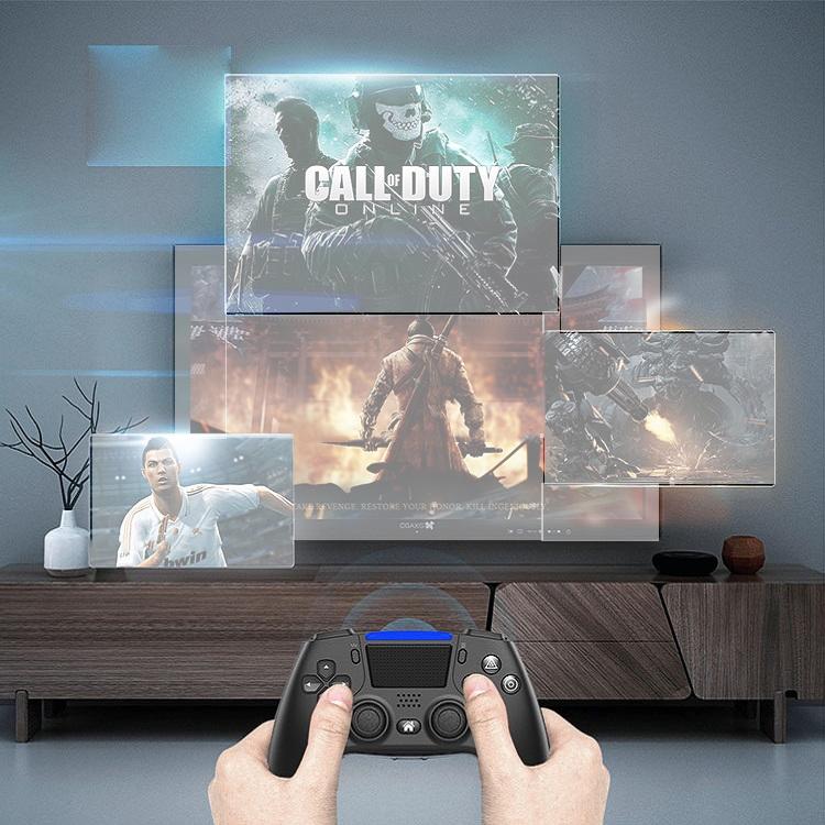 Wireless Dual-Vibration Gamepad For Ps4 With Bluetooth And Six-Axis Control Red-1915197124304310277