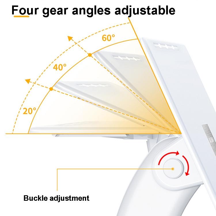 Portable Foldable Laptop Stand - Heightening Bracket Multifunctional White-1964932207780958211