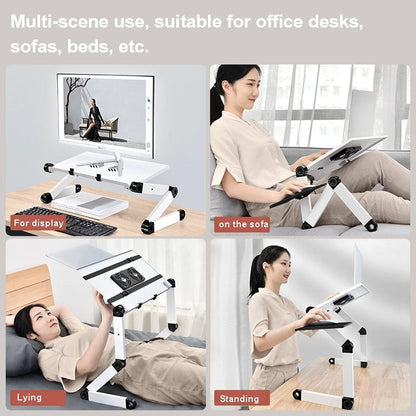 Portable Folding Laptop Desk With Adjustable Height And Storage-1964932294179426310