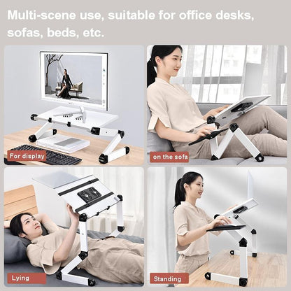 Portable Folding Laptop Desk With Adjustable Height And Storage-1964932274931765254