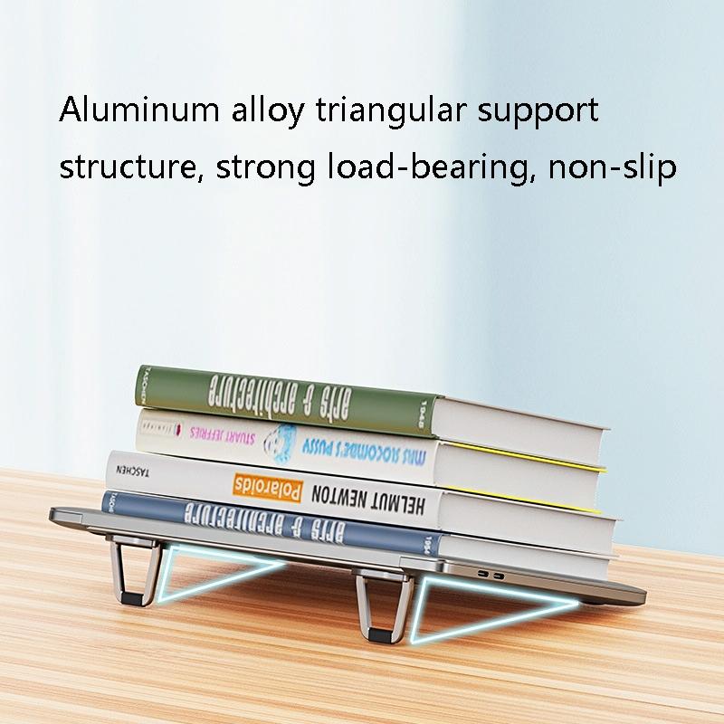 Aluminum Laptop Stand - Heightening Bracket Grey-1964932180211798019