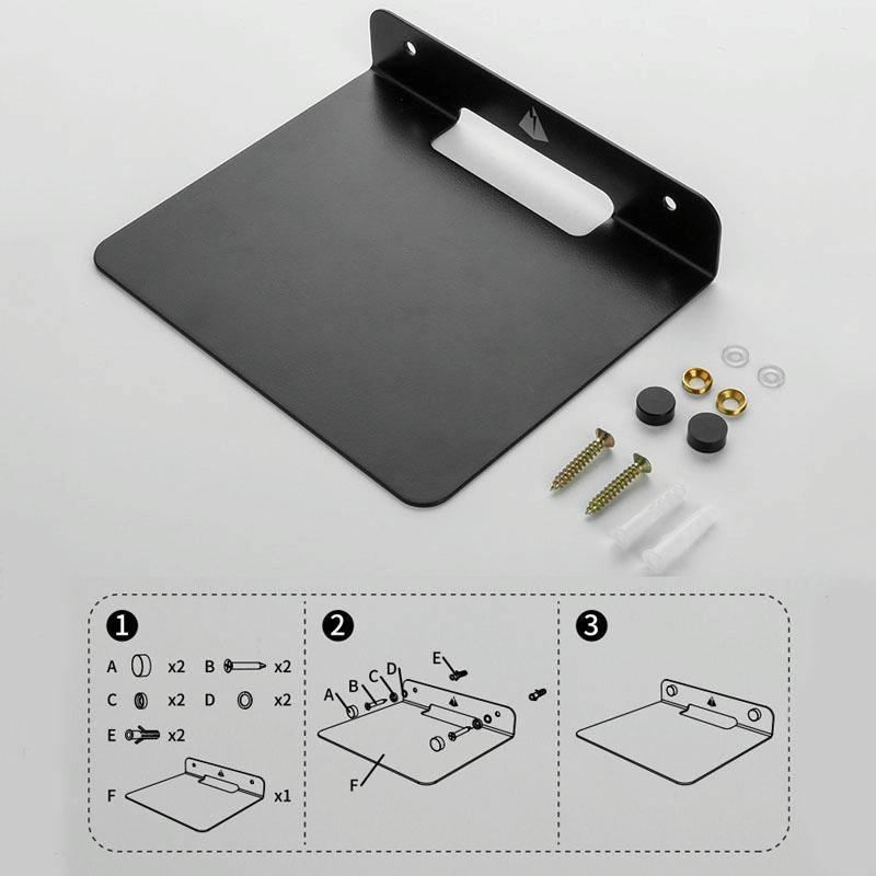 Wall Storage Bracket For Bluetooth Speaker - Universal Size Black-1915196810390016005