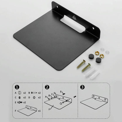Wall Storage Bracket For Bluetooth Speaker - Universal Size Black-1915196810390016005