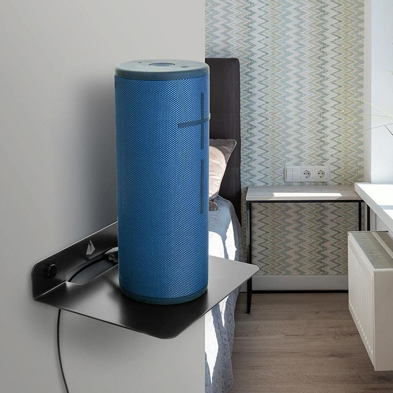 Wall Storage Bracket For Bluetooth Speaker - Universal Size Black-1915196810390016006