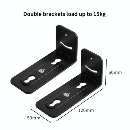 Non-Slip Wall Bracket For Long Strip Speakers - Black-1915196902639538177