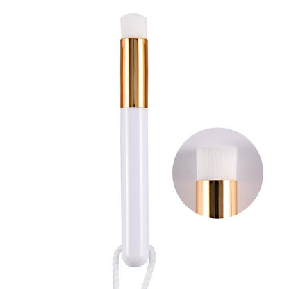 6-Piece Soft Nasal Washing Brush For Blackhead Removal And Deep Cleansing - Flat Head White Gold-1915198362873892869