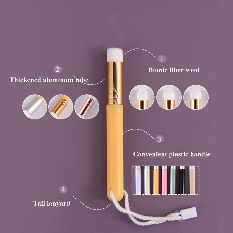 6-Piece Soft Nasal Washing Brush For Blackhead Removal And Deep Cleansing - Flower Head White Gold-1915197856747229187