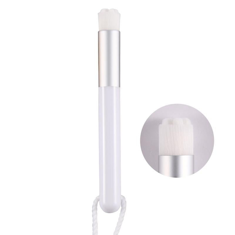 6-Piece Soft Nasal Washing Brush Set For Blackhead Removal And Deep Cleansing - Flower Head Design White / Silver-1915197652211994629