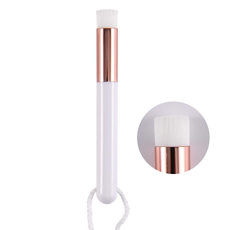 6-Piece Soft Nasal Washing Brush For Blackhead Removal And Deep Cleansing - Flat Head In White And Rose Gold-1915197185809584133