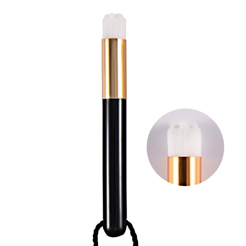 6-Piece Soft Nasal Washing Brush Set For Blackhead Removal And Deep Cleansing - Flower Head Design Black / Gold-1915197040716025861