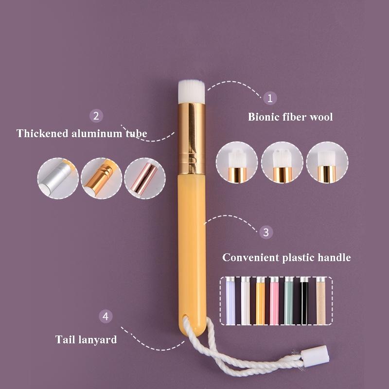 6-Piece Soft Nasal Washing Brush For Blackhead Removal And Deep Cleansing - Protruding Head Golden-1915198407887163395