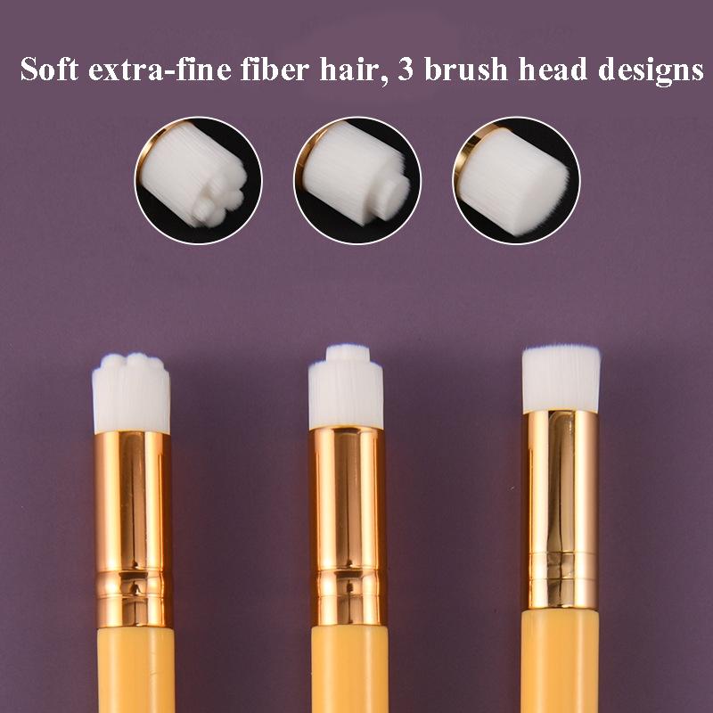 6-Piece Soft Nasal Washing Brush For Blackhead Removal And Deep Cleansing - Protruding Head Golden-1915198407887163396