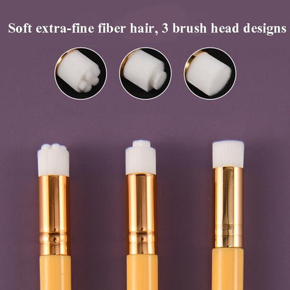 6-Piece Soft Nasal Washing Brush For Blackhead Removal And Deep Cleansing - Protruding Head Golden-1915198407887163396