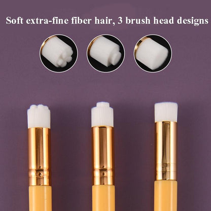 6-Piece Soft Nasal Washing Brush Set For Blackhead Removal And Deep Cleansing - Flower Head Design Black / Silver-1915197876263325700