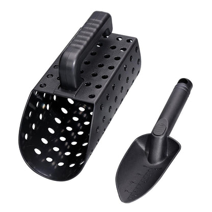 Black Metal Detector Scoop And Shovel Set For Digging-1922443426377371648