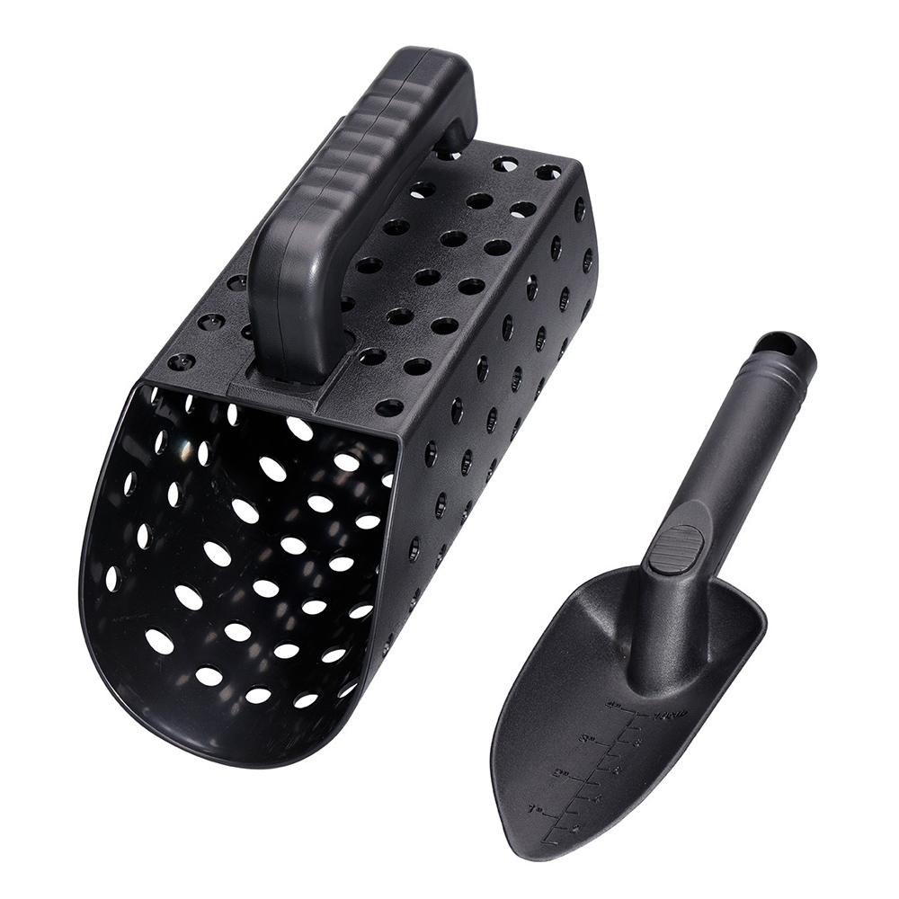 Black Metal Detector Scoop And Shovel Set For Digging-1922443426377371655