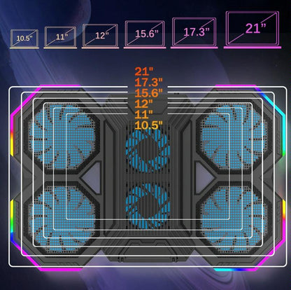 Usb Fan Stand With Phone Holder And Rgb Blue-1915198146816905219