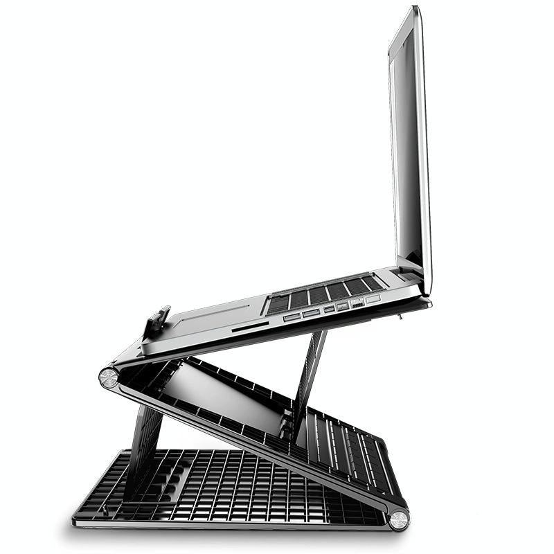 Portable Laptop Stand - Adjustable Height Foldable Heat Dissipation - Elegant Black-1964932180723503104