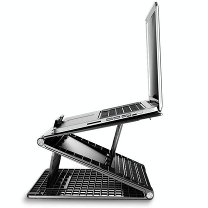Portable Laptop Stand - Adjustable Height Foldable Heat Dissipation - Elegant Black-1964932180723503111