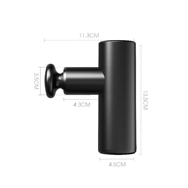 Portable Brushless Muscle Massager - Black-1915196911850229762