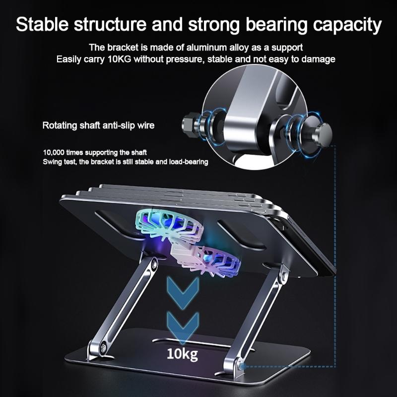 Portable Aluminum Laptop Stand - Foldable-1915198091565338629