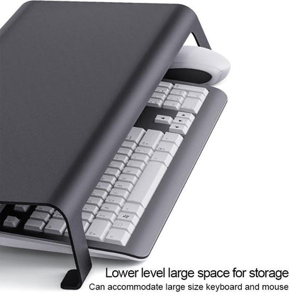 White Monitor Riser Bracket - Space-Saving-1964932167163318276