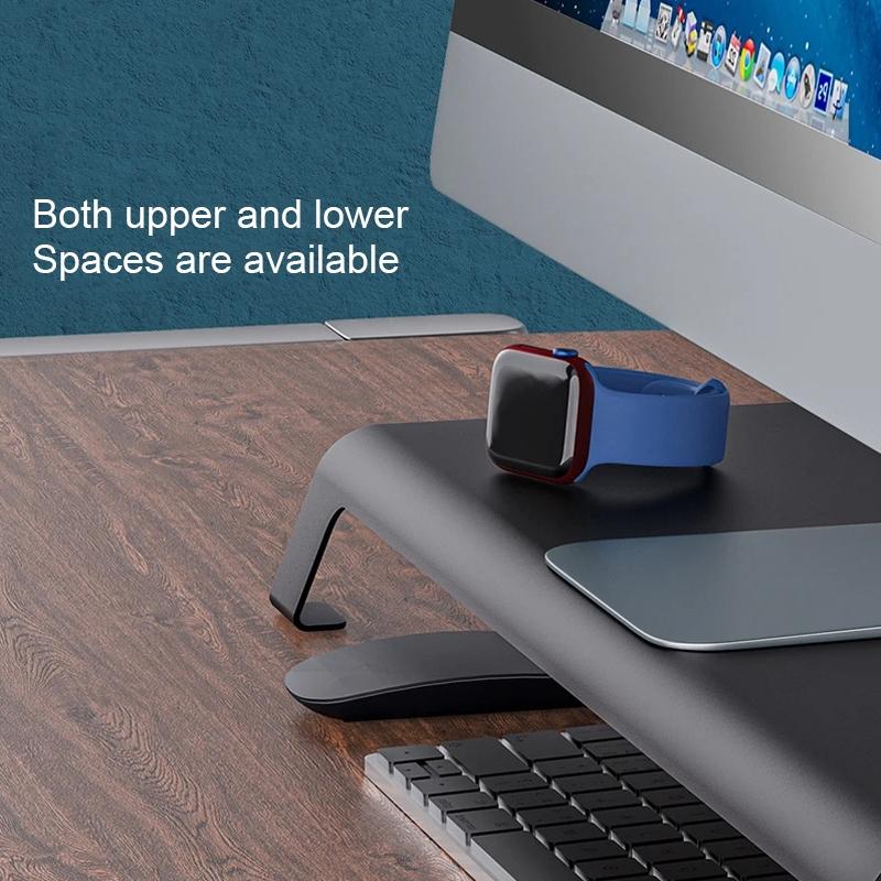 White Monitor Riser Bracket - Space-Saving-1964932167163318277