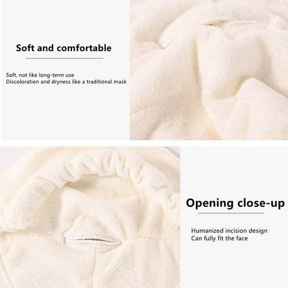 Facial Towel Face Mask - Hot / Cold Compress - Strapless-1915198306783465477