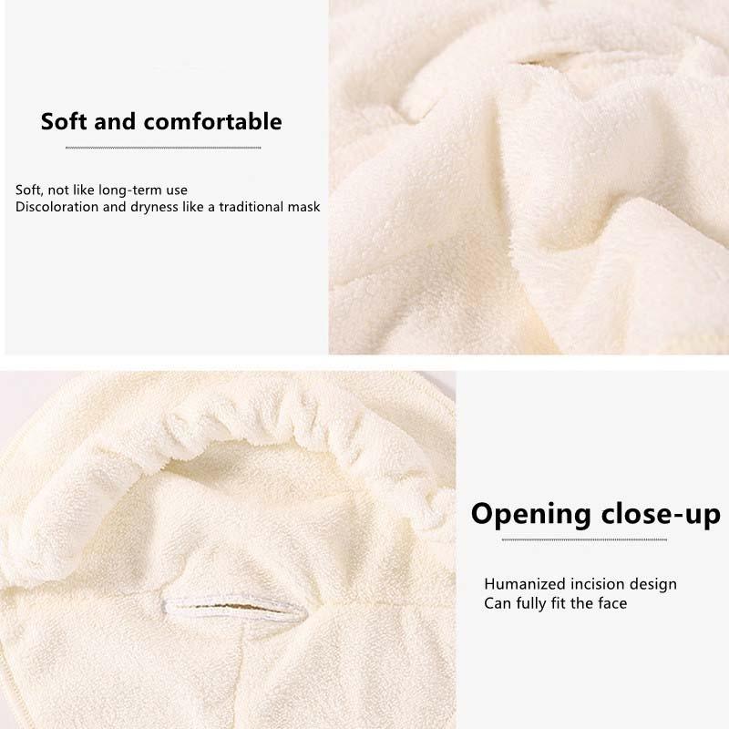 Facial Towel Face Mask With Hot And Cold Compress - Single Hole Straps-1915198123249111045