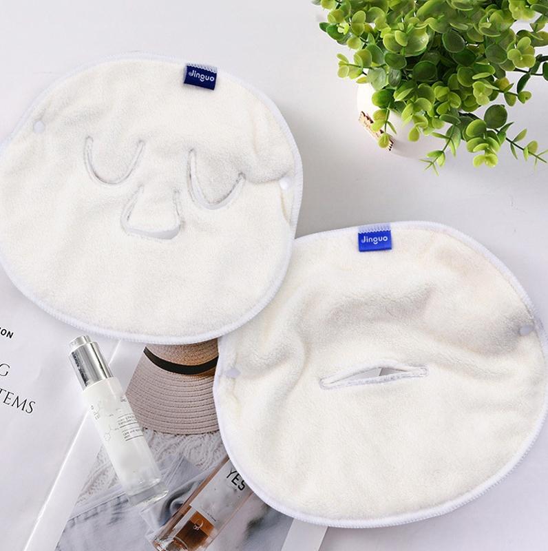 Facial Towel Face Mask With Hot And Cold Compress - Single Hole Straps-1915198123249111046