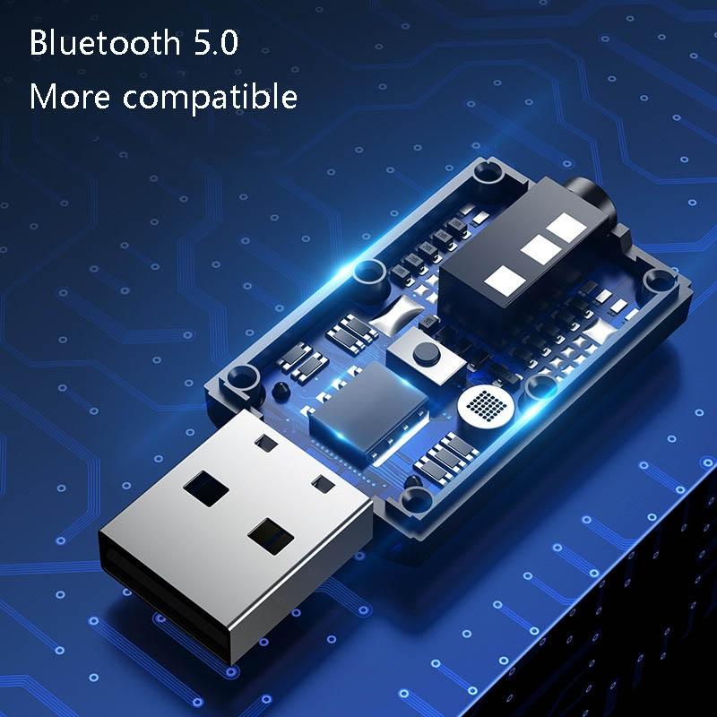 4-In-1 Bluetooth 5.0 Audio Adapter With Usb Transmit / Receive-1969996424661831683