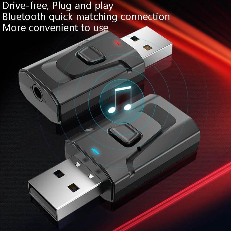 4-In-1 Bluetooth 5.0 Audio Adapter With Usb Transmit / Receive-1969996424661831684